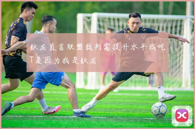 狄龙直言联盟裁判需提升水平我吃T是因为我是狄龙
